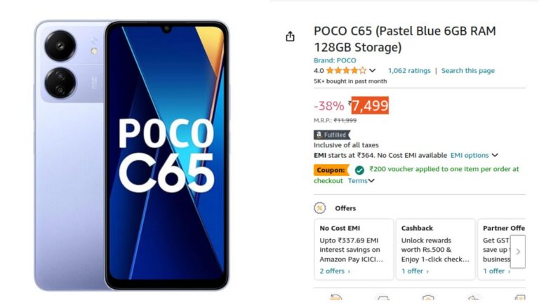 POCO C65 Phone price in India